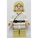 SW0273 Luke Skywalker - Light Nougat, Long Hair, White Tunic, Tan Legs, White Glints