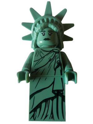 TWN443: Lady Liberty - Hard Plastic Hair with Tiara