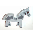 4493c01pb09 Light Bluish Gray Horse with Dark Bluish Gray Spots and Covered Eyes Pattern