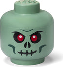 40320811 LEGO Storage Head Large - Green Skeleton