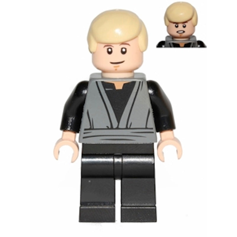 SW0433 Luke Skywalker (Dark Bluish Gray Jedi Robe, Dual Sided Head)