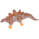 stego02 Brown Dinosaur Stegosaurus with Dark Orange Legs