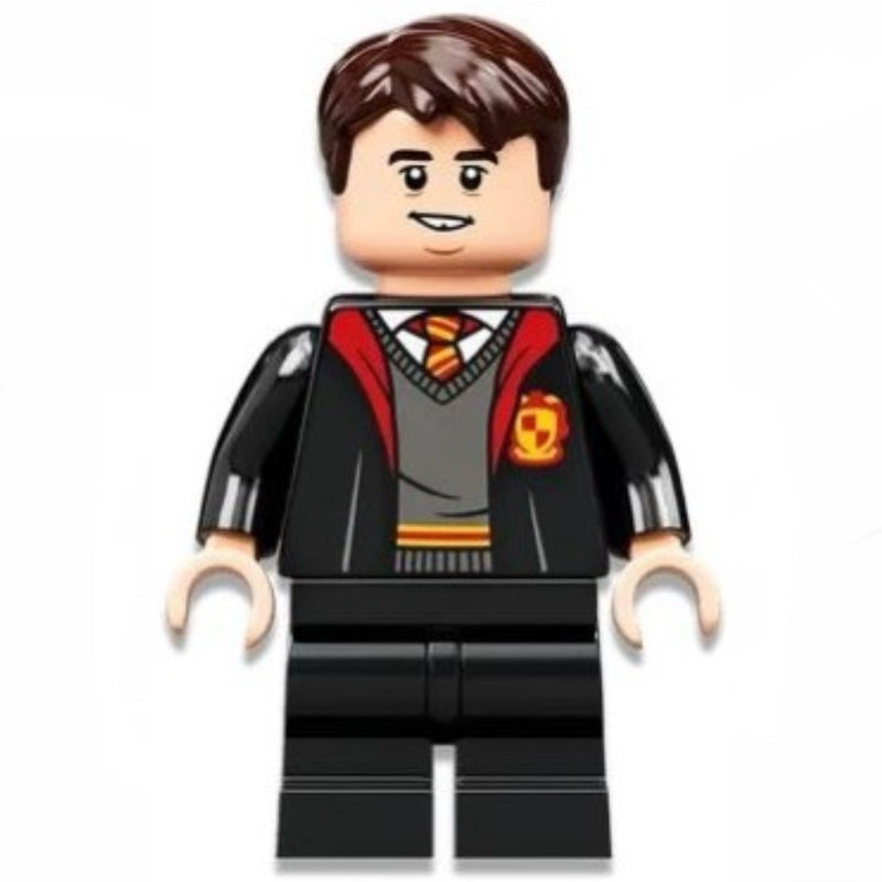 HP330 Neville Longbottom, Gryffindor Robe Open, Sweater, Shirt and Tie, Black Medium Legs