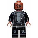 SH0585A Nick Fury - Gray Sweater and Black Trench Coat, Shirt Tail