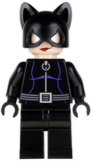 Bat003 Catwoman - Black Suit with Dark Purple Trim, Red Lips (Pre-Owned)