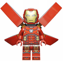 SH0673: Iron Man - Silver Hexagon on Chest, Wings with or without Stickers