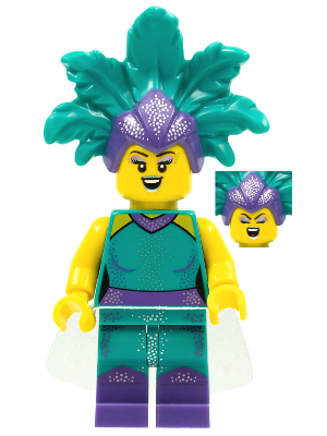 COL385: Cabaret Singer, Series 21 (Minifigure Only without Stand and Accessories)