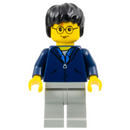 HP033 Harry Potter, Dark Blue Jacket Torso, Light Gray Legs