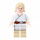 SW0273 Luke Skywalker - Light Nougat, Long Hair, White Tunic, Tan Legs, White Glints