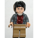 HP041 Harry Potter, Dark Bluish Gray Open Shirt Torso, Dark Tan Legs