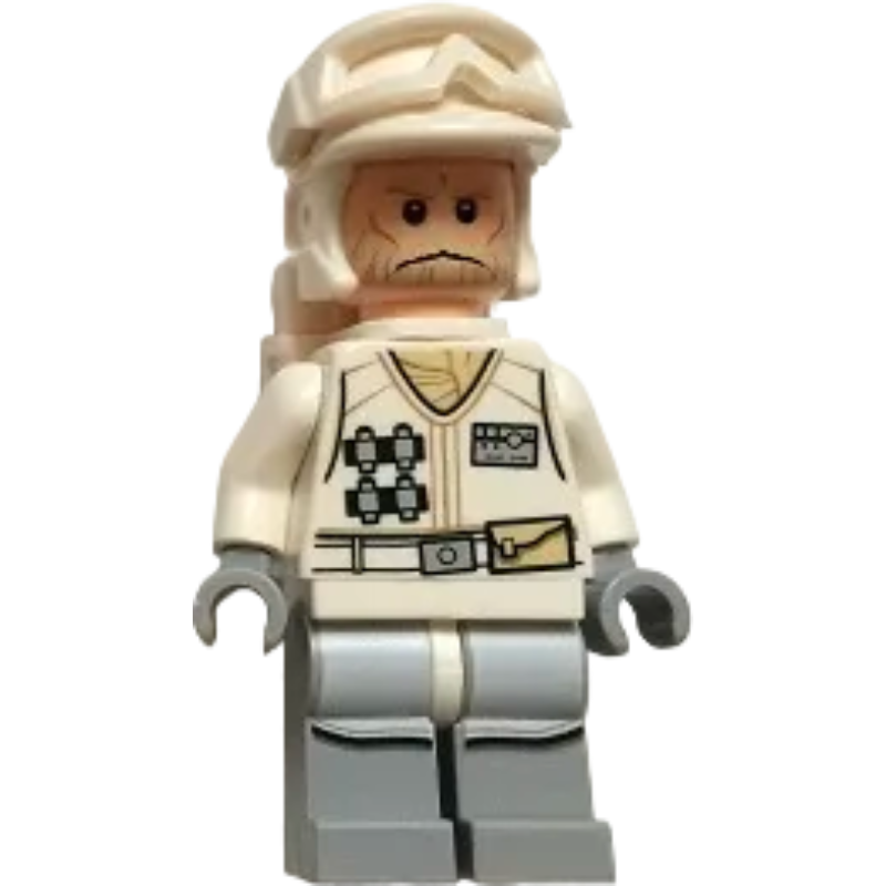 SW0734 Hoth Rebel Trooper White Uniform (Tan Beard, Backpack)