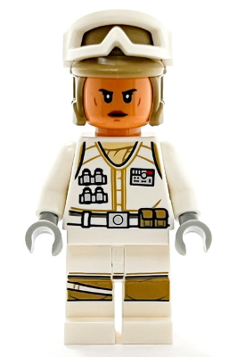 SW1188 Hoth Rebel Trooper White Uniform, Dark Tan Helmet, Female