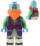 MK112: Sandy - Purple and Bright Green Robe, Neck Bracket