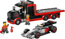 60493 F1 Display Truck with Audi F1 Race Car