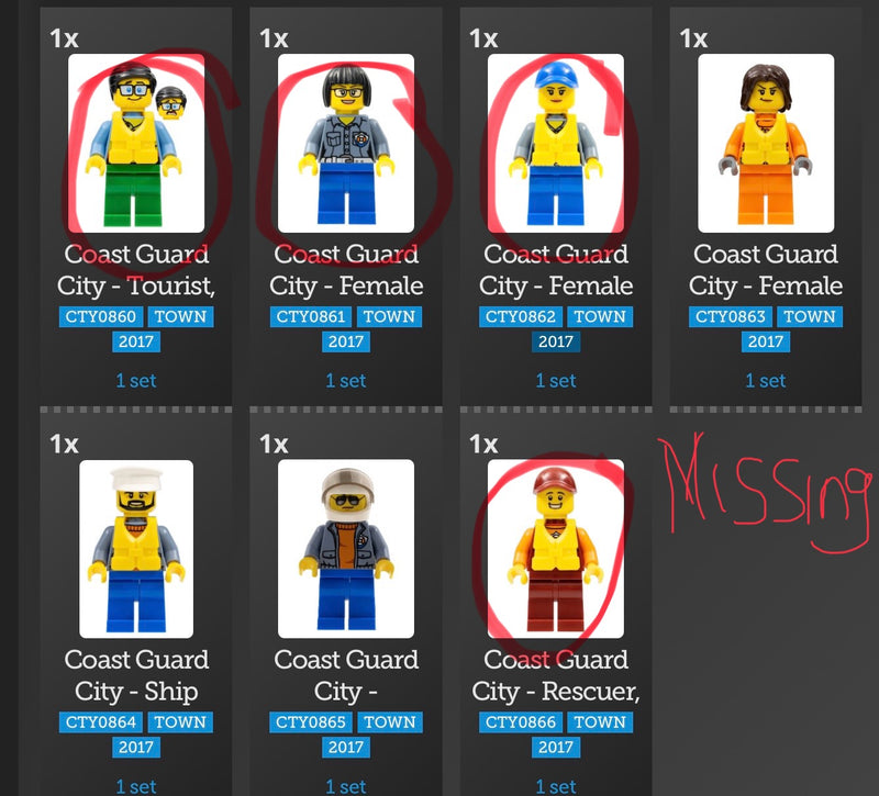 60167 Coast Guard Headquarters (Pre-Owned) (Missing 4 Minifigs)