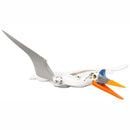 quetzal01 White Dinosaur Quetzalcoatlus with Blue Eyes and Orange Jaw