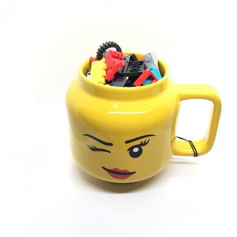 LEGO Winking Minifig Head Mug Large + Fill your Mug with LEGO Bulk FREE