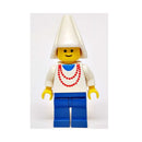 CAS096 Maiden with Necklace - Blue Legs, White Cone Hat