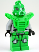 GS013: Bright Green Robot Sidekick with Armor