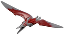 Ptera04 Dinosaur Pteranodon with Dark Red Back and Large Curved Nostrils