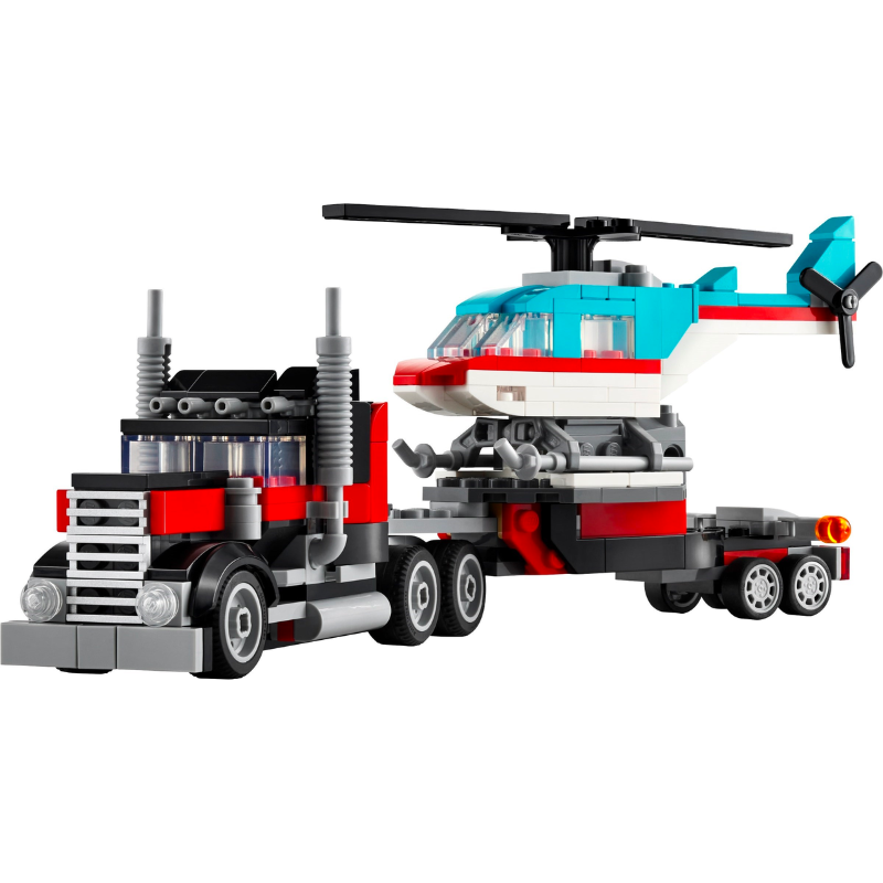 31146 Flatbed Truck with Helicopter