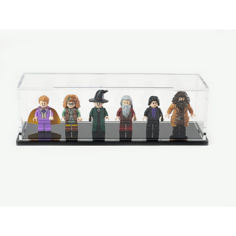 Acrylic Display Case (AS14-6)  - 6-Figure Case - Black Base