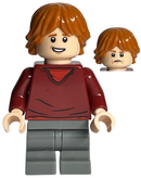 HP180 Ron Weasley - Dark Red Sweater, Dark Bluish Gray Medium Legs