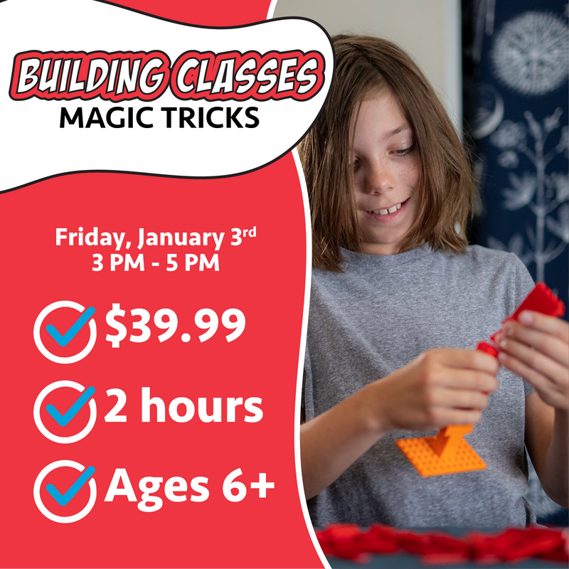 Beginner Building Camp: Winter 2024 - Magic Tricks January 3rd 3:00 pm - 5:00 pm, Bountiful)