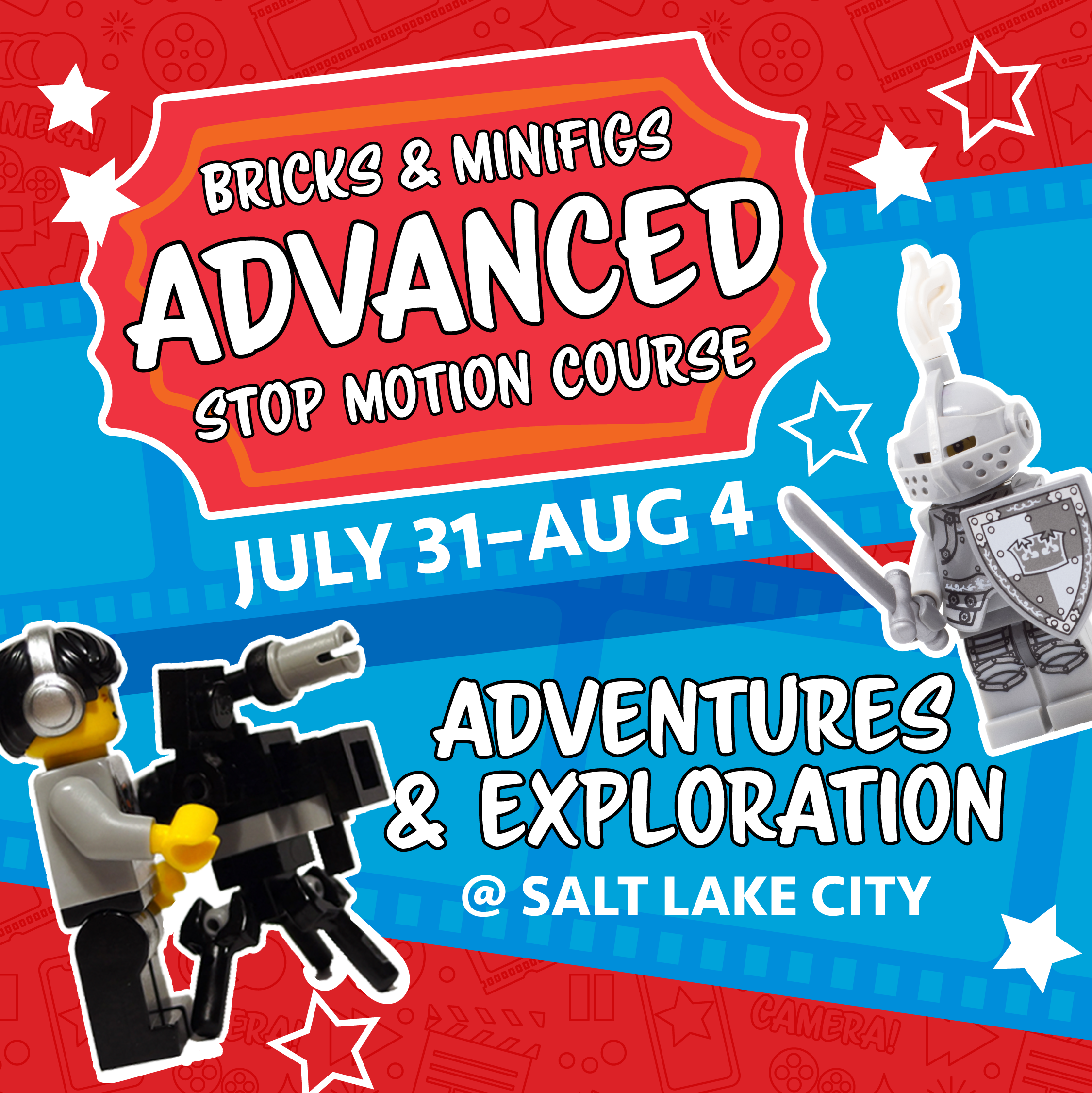 Advanced Stop Motion Course: Summer 2023 - Adventures and Exploration (July 31st - August 4th 2023, 3:00 - 5:00 pm, Salt Lake Location)