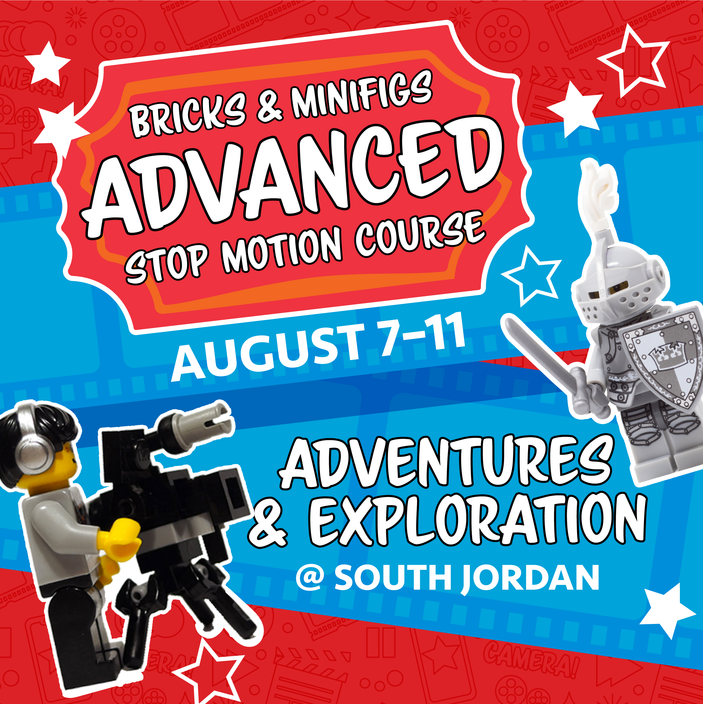 Advanced Stop Motion Course: Summer 2023 - Adventures and Exploration (August 7th - 11th 2023, 3:00 - 5:00 pm, South Jordan Location)