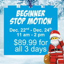 Beginner Stop Motion Camp: Winter 2025 (Dec. 22 - 24, 11:00 am - 2:00 pm, Bountiful Location)