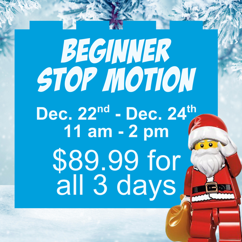 Beginner Stop Motion Camp: Winter 2025 (Dec. 22 - 24, 11:00 am - 2:00 pm, Bountiful Location)