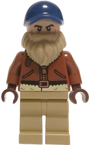ST024: Chief Jim Hopper - Reddish Brown Coat, Dark Blue Cap, Dark Tan Beard