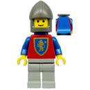 CAS116 Crusader Lion - Light Gray Legs, Dark Gray Chin-Guard, Blue Plastic Cape