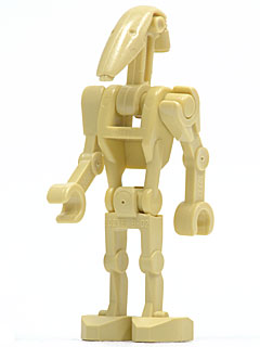 SW0001B Battle Droid - Tan, Bent Arms