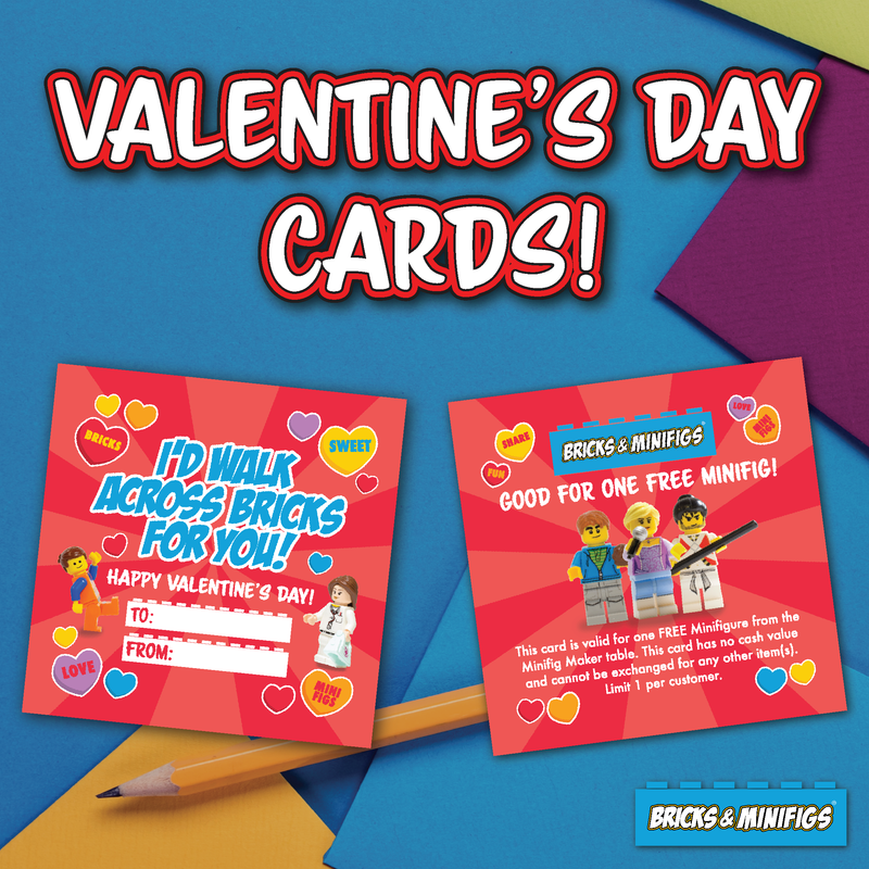 Valentine's Day Minifig Maker Cards