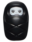 hp194 Baby / Infant - with Stud Holder on Back with White Evil Face Pattern (Baby Lord Voldemort)