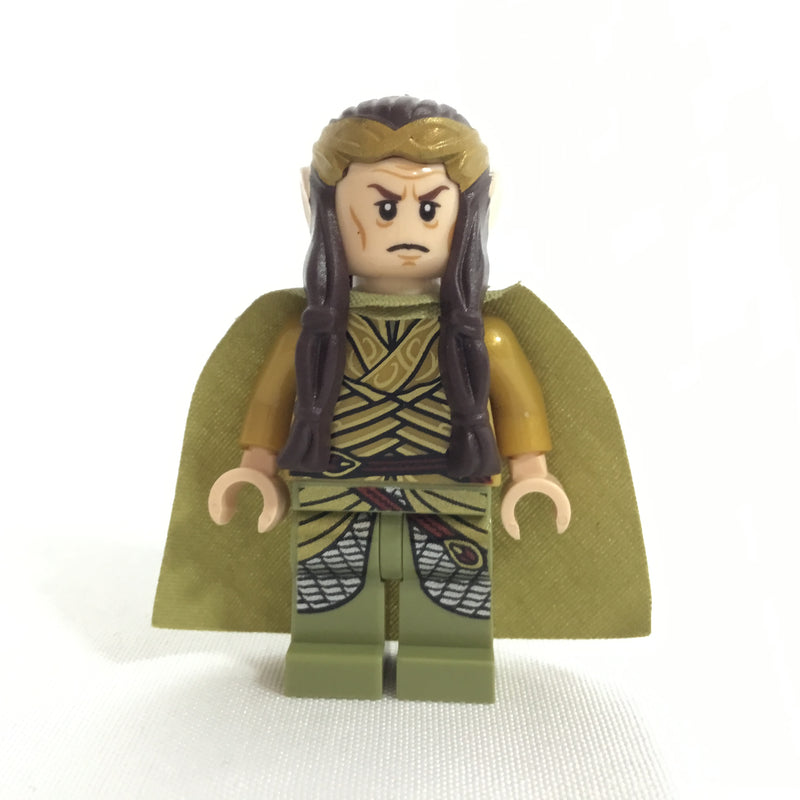 LOR105 Elrond, Gold Crown, Pearl Gold and Olive Green Clothing