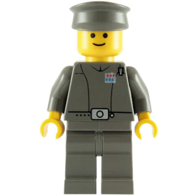 SW0046 Imperial Officer (Captain / Commandant / Commander) - Police Cap, Yellow Head with Standard Grin
