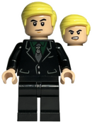 HP385 Draco Malfoy - Black Suit, Slytherin Tie, Neutral / Angry