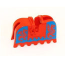 Horse Barding, Ruffled Edge with Dragons on Blue Background Pattern