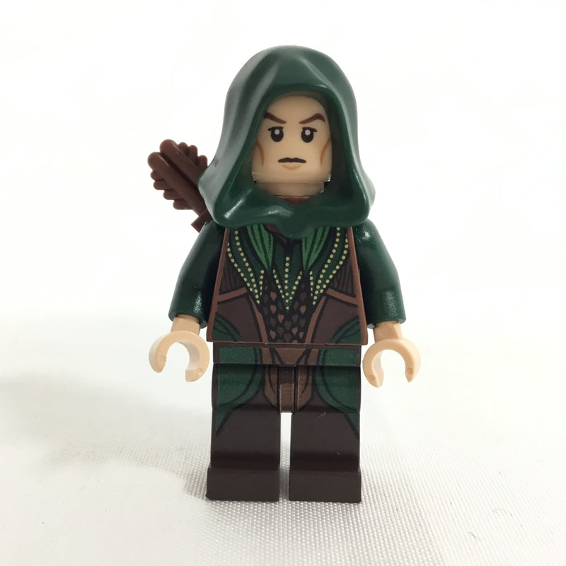LOR078 Mirkwood Elf Archer - Dark Green Outfit, Dual Sided Head