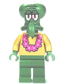 BOB035 Squidward - Pink Lei