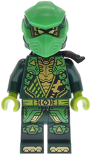 njo0959 Lloyd - Dragons Rising, Tunic with Shoulder Armor, Head Wrap, Scabbard