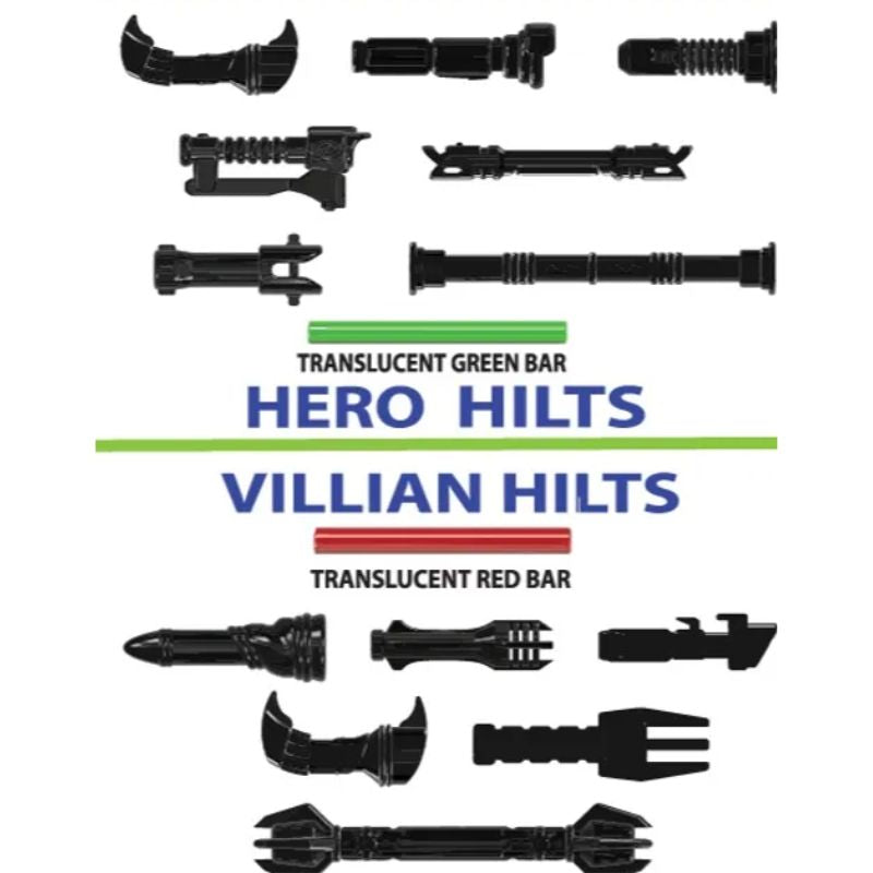 Hero vs. Villain Black Hilt Pack - BigKidBrix