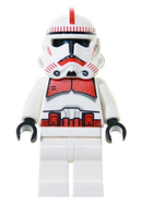 SW0189 Clone Shock Trooper, Coruscant Guard (Phase 2) - White Hips, Black Head