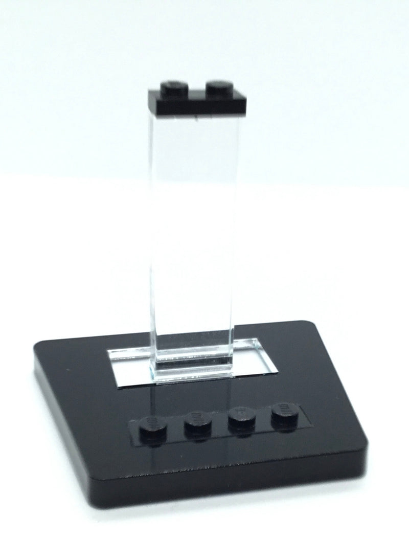 Acrylic Display Stand - (AS08-T) Micro Stand Tilt - Black Base