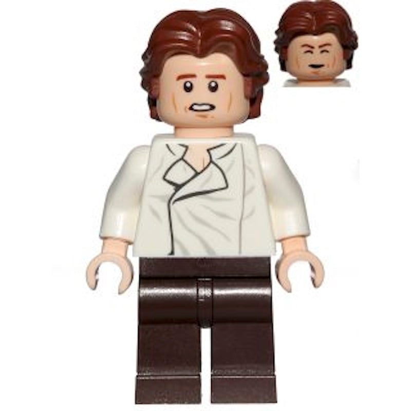 SW0823 Han Solo, Dark Brown Legs, Wavy Hair