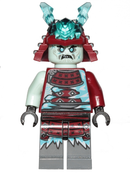 NJO0549 - Blizzard Samurai - Ninja Helmet with Trans-Light Blue Horns