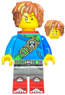 DRM016 Mateo - Dark Azure Robe, Red Backpack